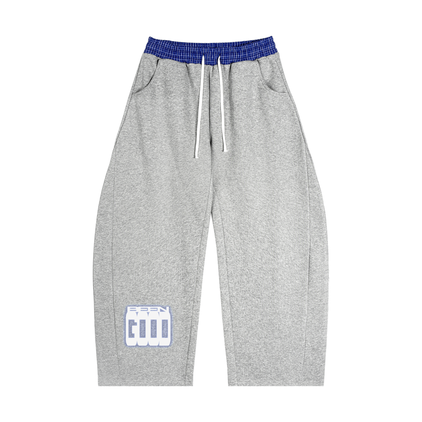 Sweatpants,Wide Leg,Sweats,Heavyweight,Baggy,Black,Gray,Plaid
