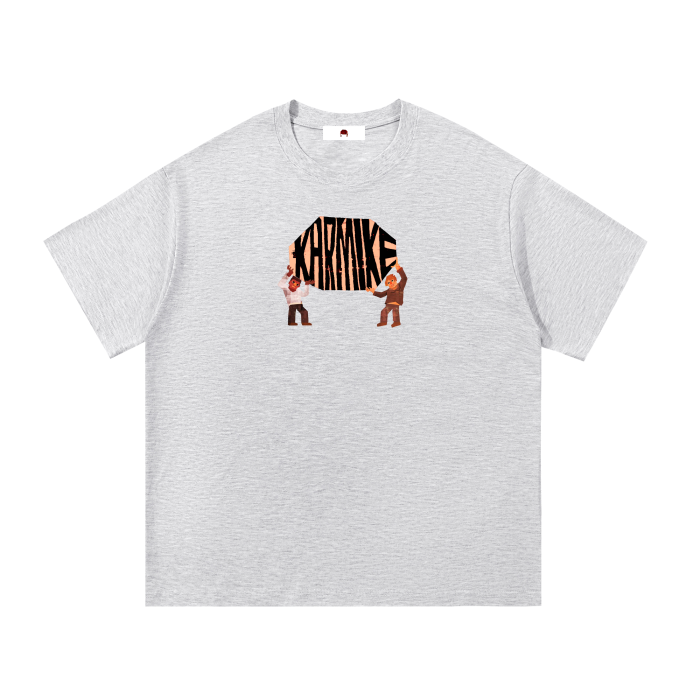 KMC,Red,White,Black,Gray,T- Shirt,Classic Fit