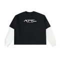 Long Sleeve,T- Shirt,Black,Layered
