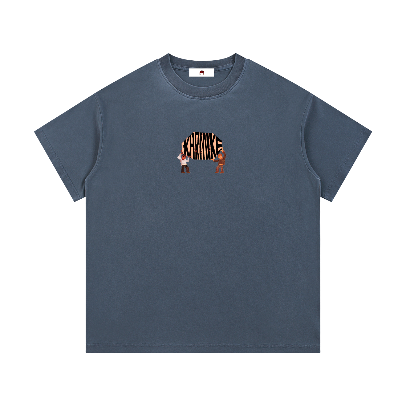 Vintage,Classic Fit,Black,Tan,Blue,T- Shirt,Lightweight