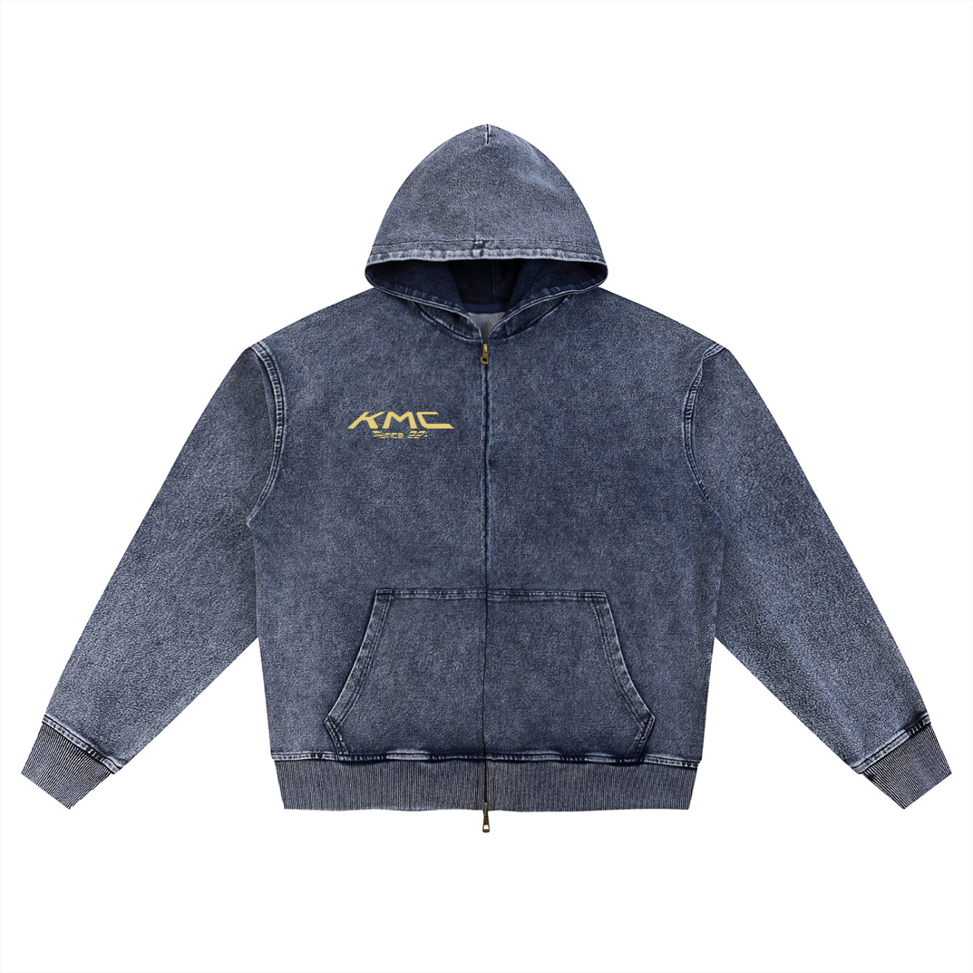 Coat,Denim,Black,Blue,Zip Up,Heavyweight,Baggy