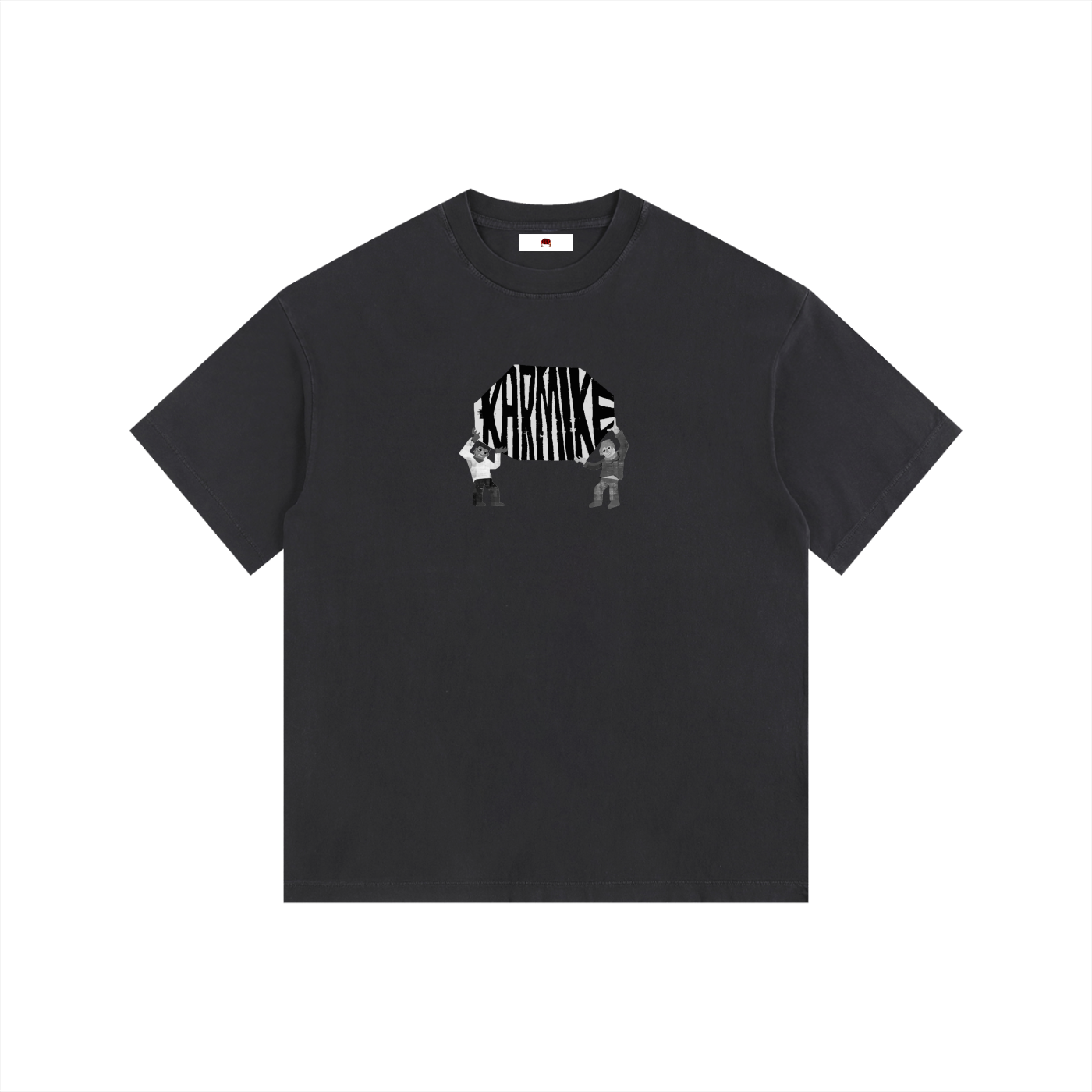 Black,KMC,Karmike,Oversized,Baggy,T- Shirt