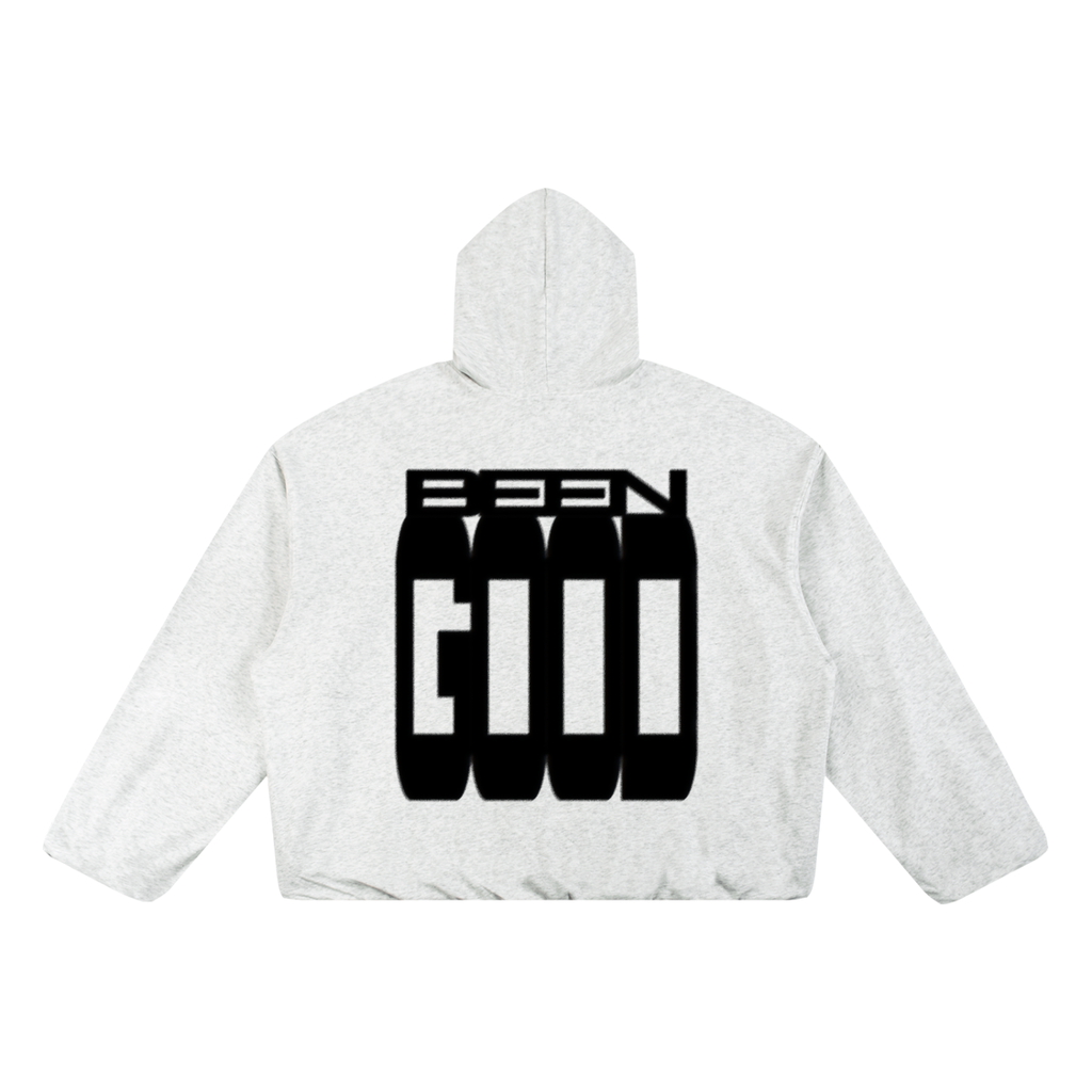 BEENGOOD,Heavyweight,Hoodie,Baggy,Gray