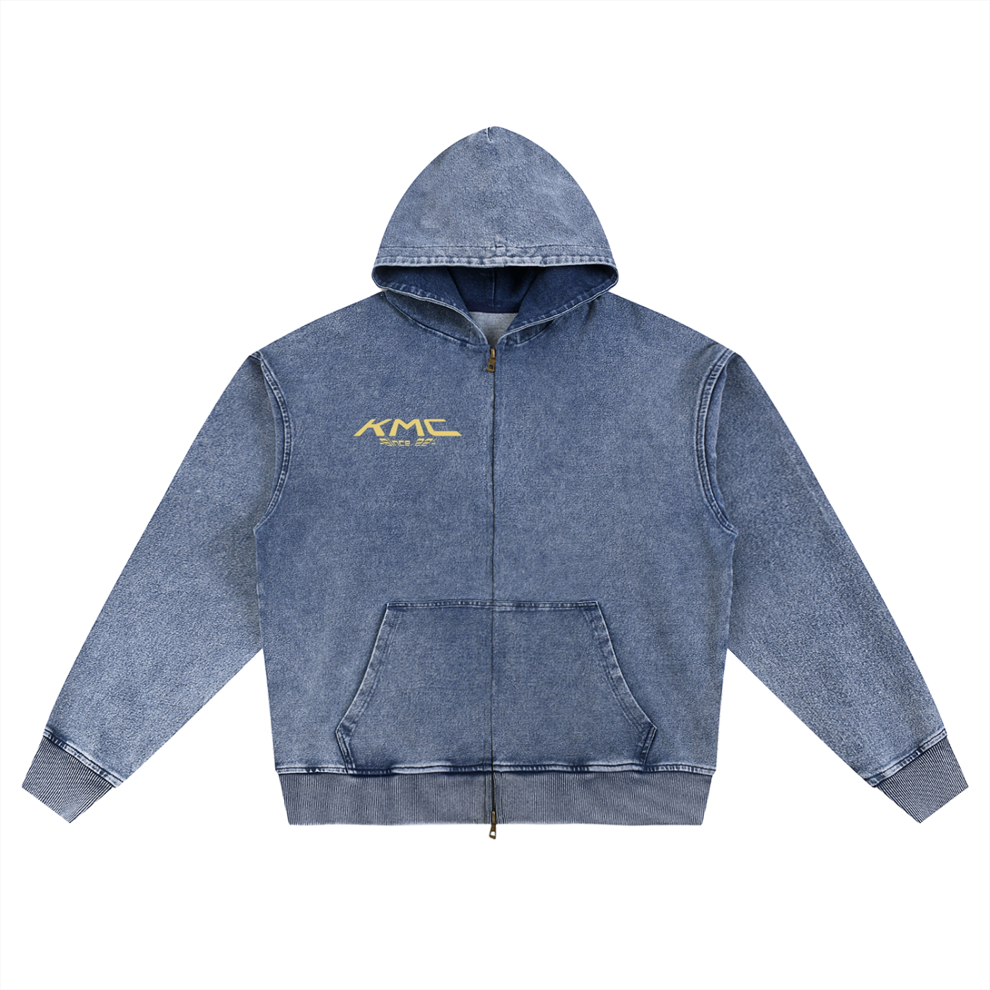 Coat,Denim,Black,Blue,Zip Up,Heavyweight,Baggy