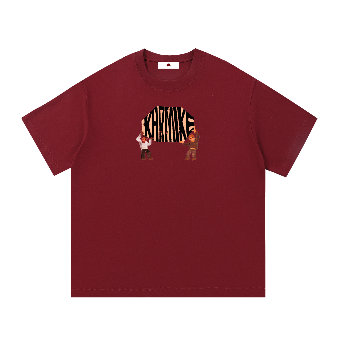 KMC,Red,White,Black,Gray,T- Shirt,Classic Fit