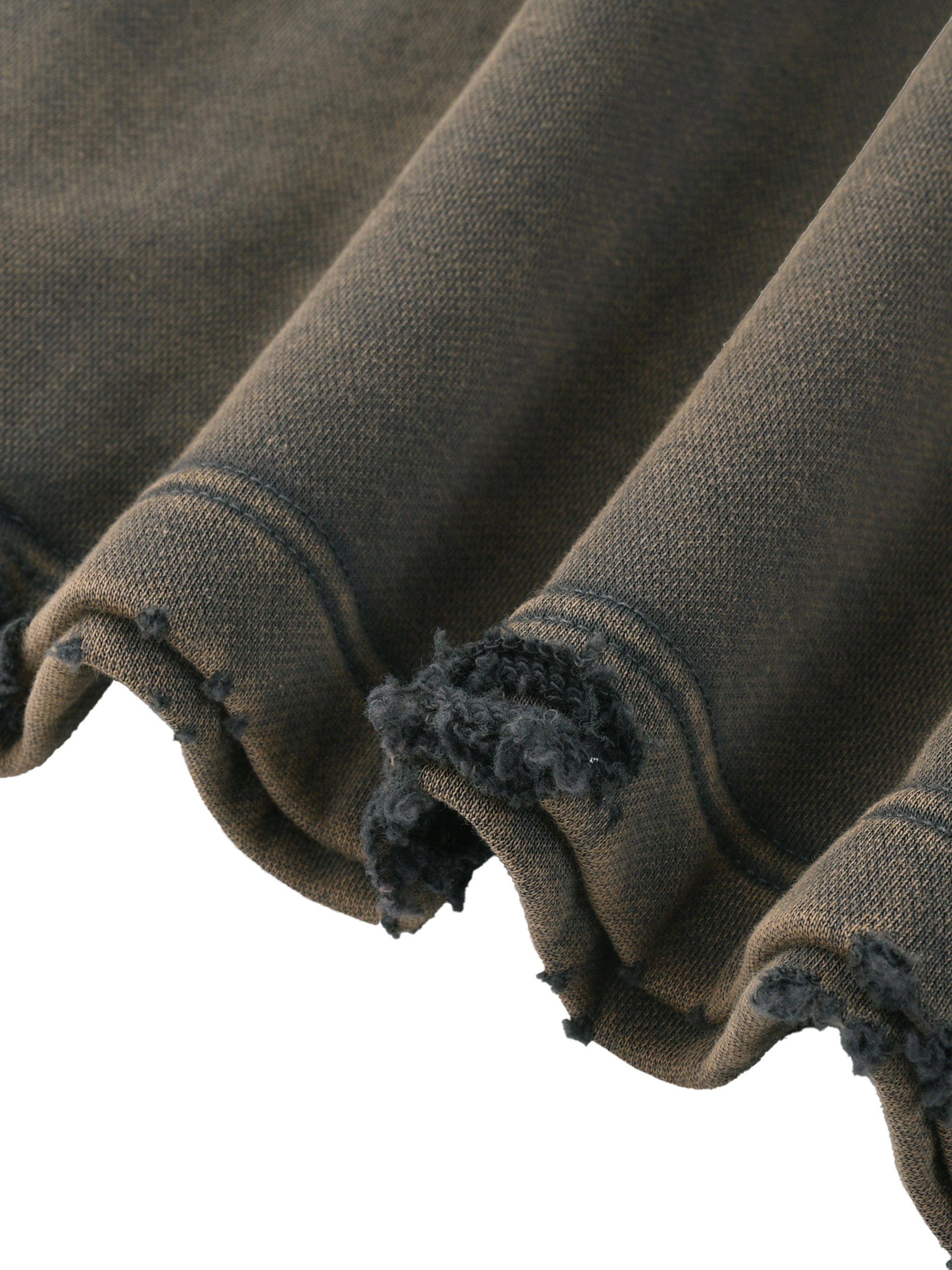 Unisex,Heavyweight,Vintage,Raw Hem,Washed,Black,Denim,Brown,Baggy